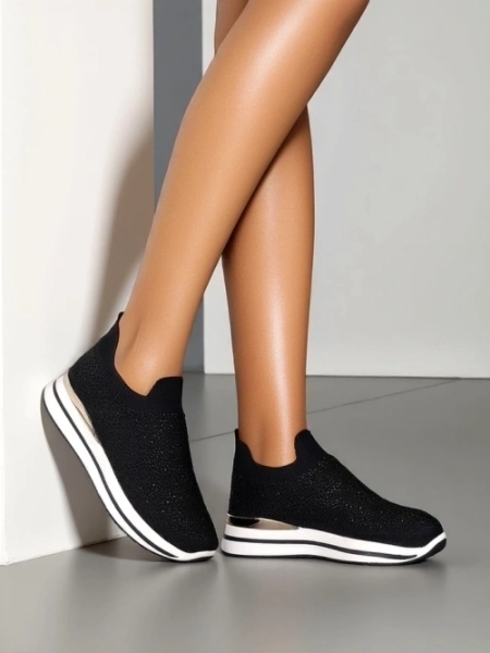 Royalfashion dámské sportovní boty na slip-on z textilu Terrifa