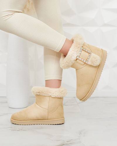 Royalfashion Dámské boty a'la snow boots s ornamentem Galaes