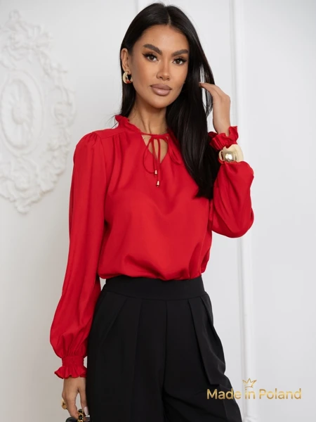 Dámská halenka s ozdobným výstřihem Frankie