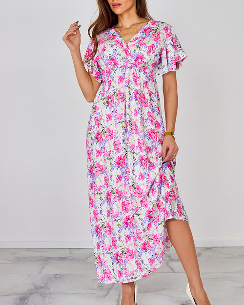 Royalfashion Жіноча квіткова сукня міді