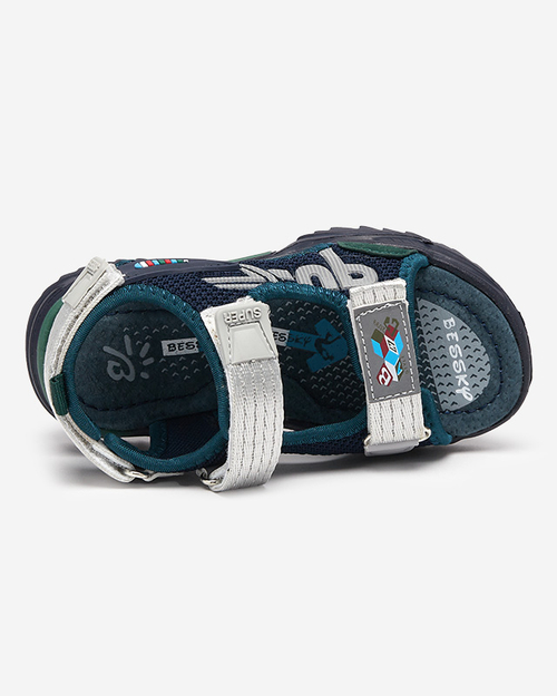 Дитячі босоніжки Doniso темно-зелені - Туфлі