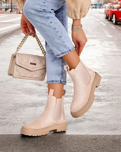 Дамські ботильйони Royalfashion з декоративним ременем Ozzoas