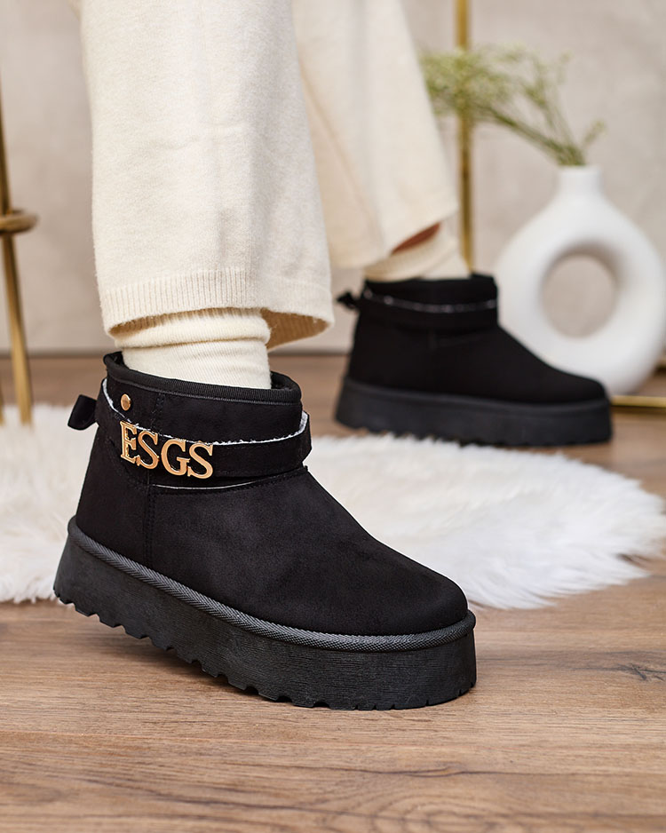 Royalfashion Růžové dámské sněhule a'la s ozdobou Esgala