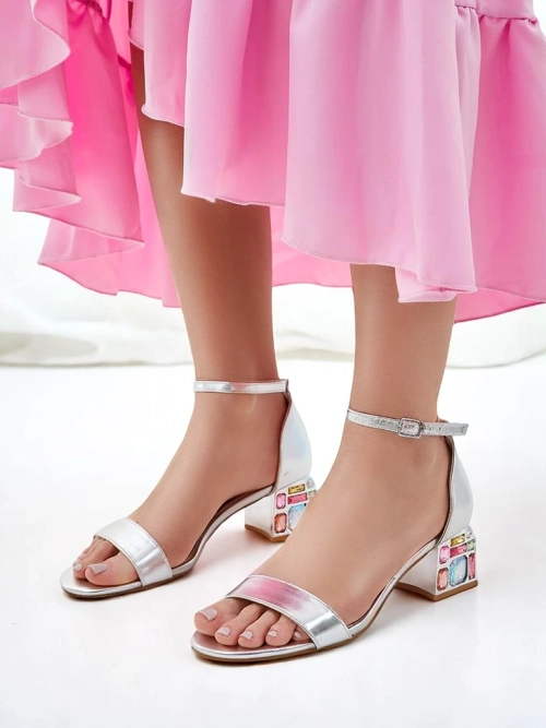 Royalfashion Жіночі сандалі з декоративними підборами Ballou