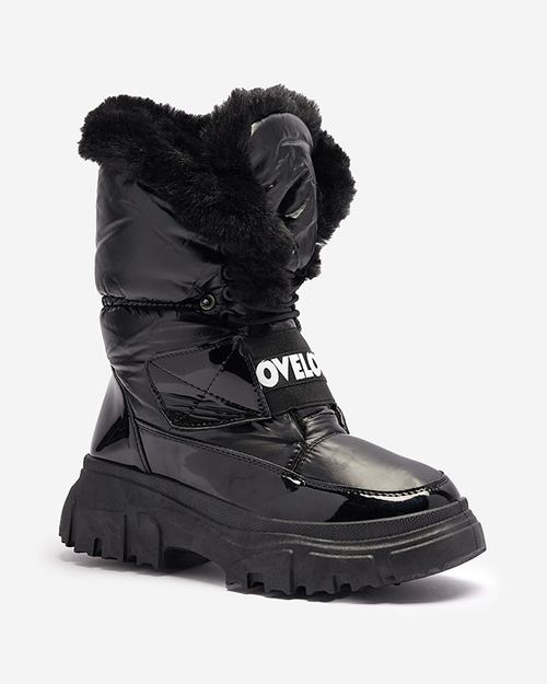 Черевики жіночі на плоскій підошві чорного кольору Sapollo- Взуття