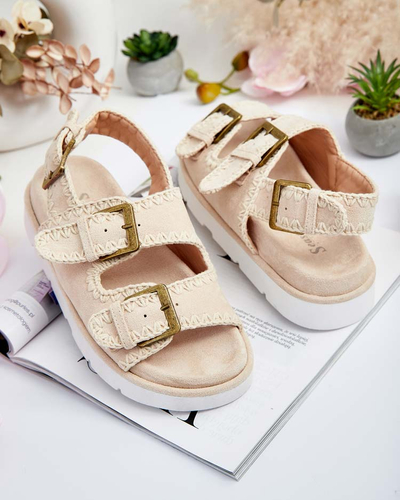 Royalfashion Dámské semišové sandály Lunnay eko