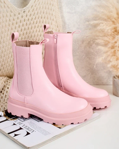 Royalfashion Eko kožené dámské kozačky Ereste