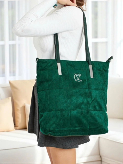 Жіноча сумка-шопер Caryenne з екозамші