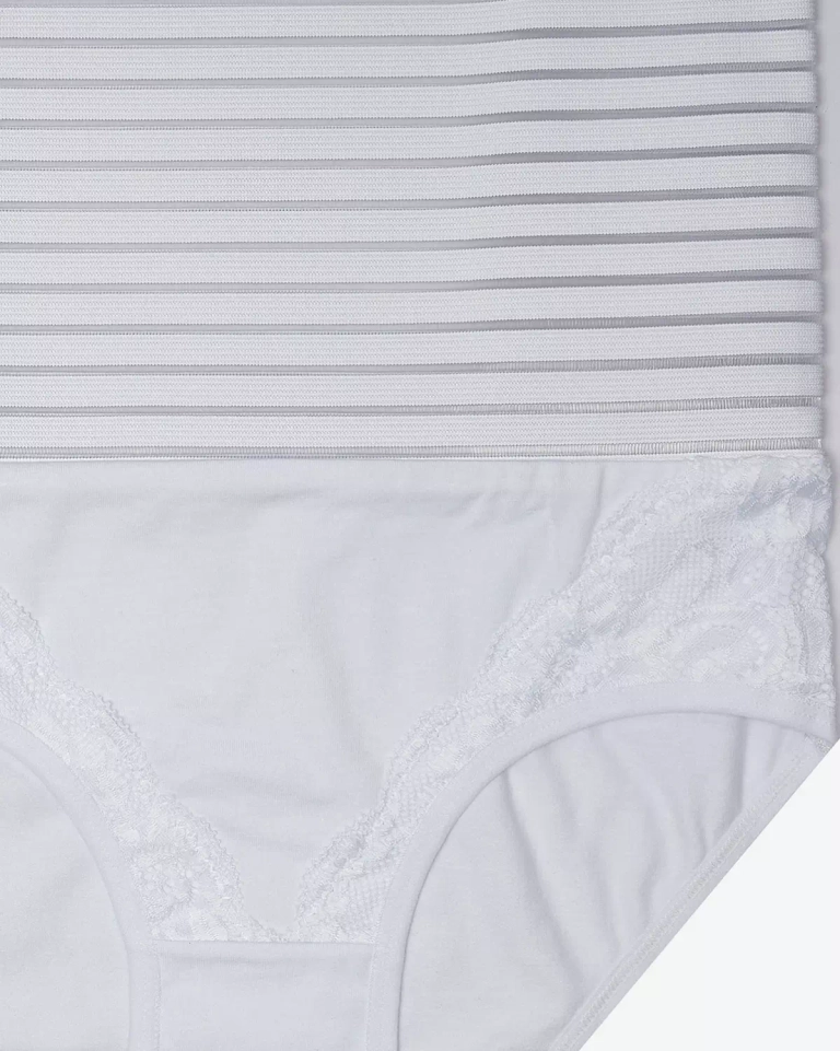 Bílé dámské tvarující kalhotky- Spodní prádlo