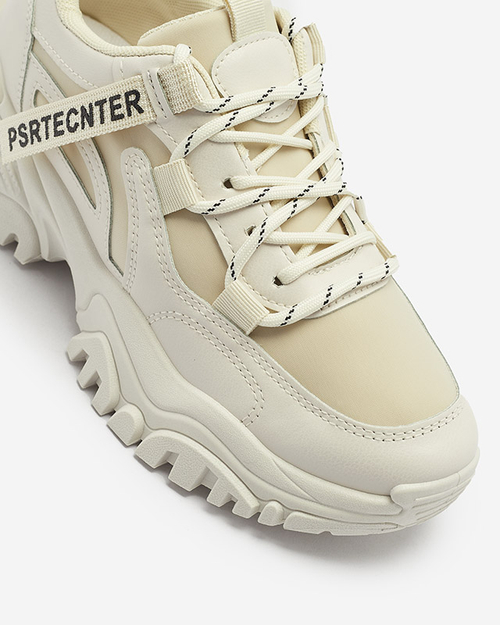 Бежеві жіночі кросівки спортивні Evilpo- Footwear