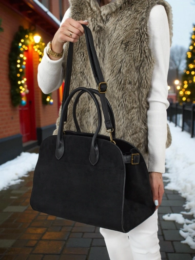 Dámská shopper kabelka eko semišová Dorelle