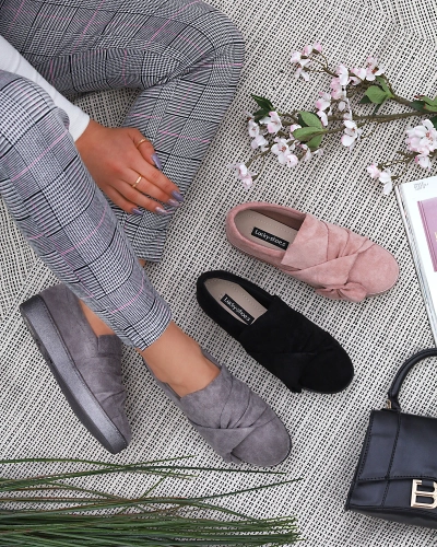 Černé dámské slip on tenisky z ekokůže Bliwix - Obuv