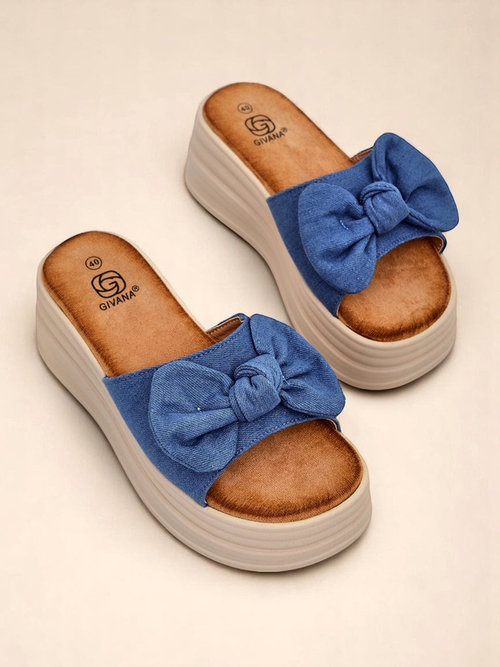 Royalfashion Жіночі шльопанці на платформі Givan