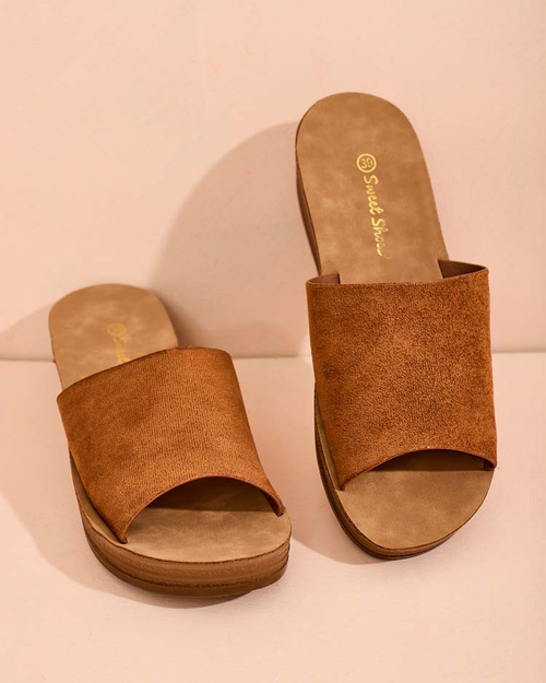 Жіночі шльопанці Royalfashion Saffil на низьких підборах