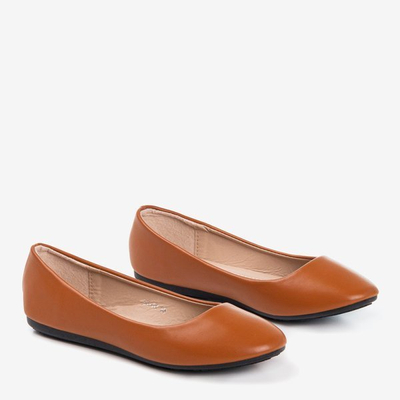 Коричнева балерина з еко-шкіри Falo - Взуття 1