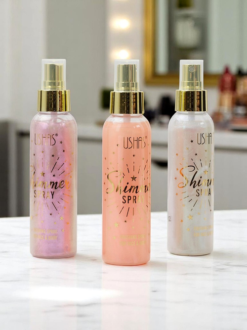 USHAS Summer Spray - Рідкий хайлайтер для обличчя і тіла Персик