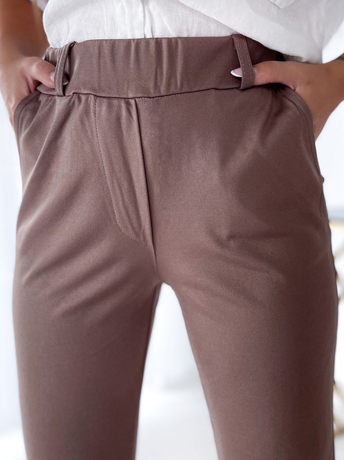 Royalfashion Світло-коричневі жіночі лосини