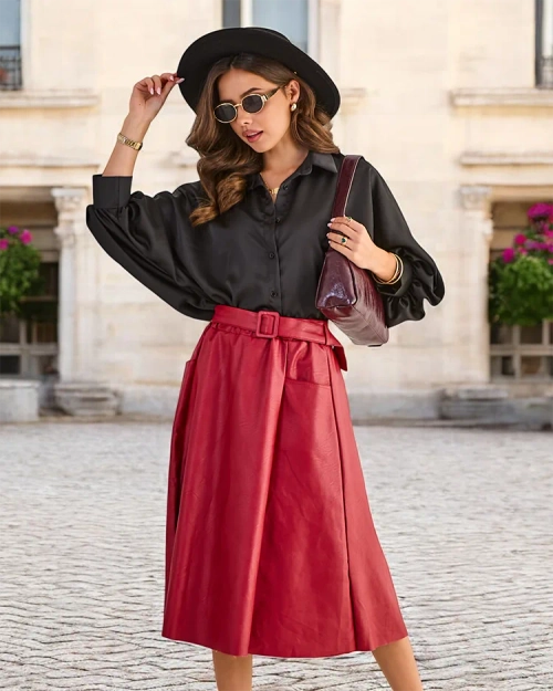 Royalfashion Дамска міді-спідка PLUS SIZE