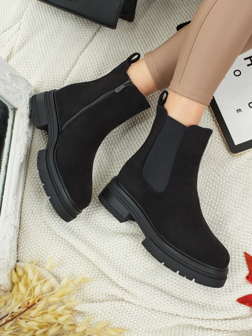 Жіночі ботильйони a'la штиблети з еко-замші Lunvor