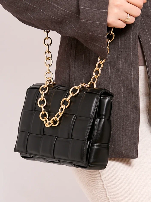 Royalfashion Жіноча маленька плетена сумка