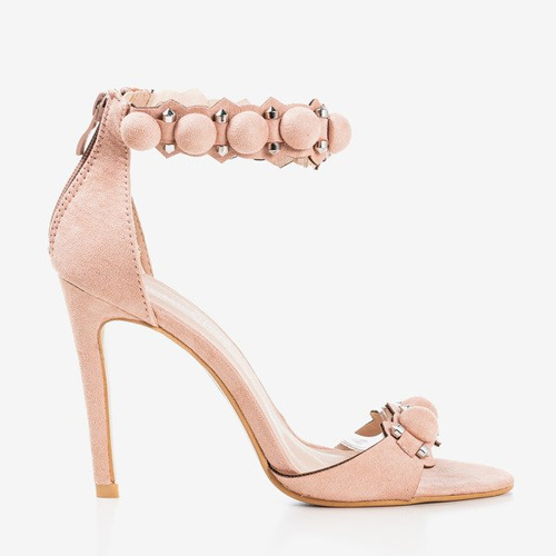 Рожеві босоніжки на високому каблуці Поліаза - Взуття 1