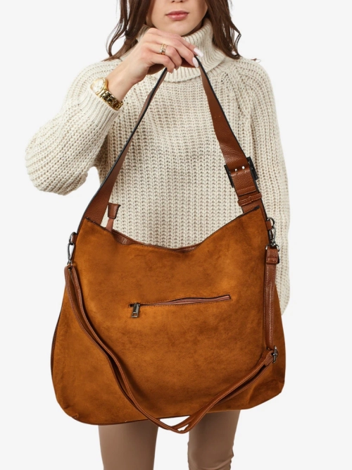 Жіноча сумка-шопер еко-замшева Donenn