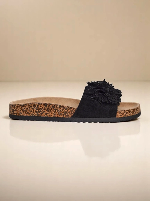 Royalfashion жіночі шльопанці з квітковими акцентами Occes