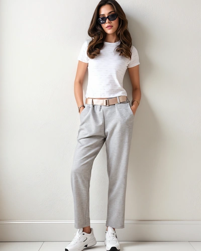 Royalfashion Jednoduché dámské kalhoty