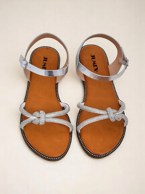 Royalfashion Жіночі сандалі з декоративними цирконіями Bella Shine