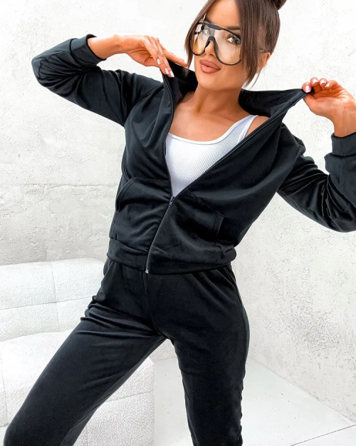 Royalfashion Жіночий бавовняний комплект а-ля велюр