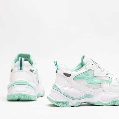 Zelenobílé dámské sportovní boty Krinosi tenisky - Obuv