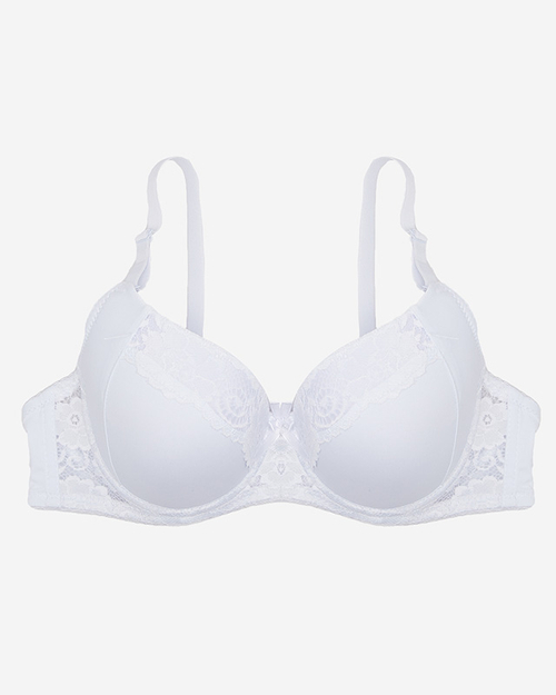 Білий жіночий бюстгальтер з мереживом - Нижня білизна