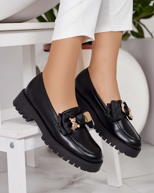 Royalfashion Жіночі мокасини з бантом Mantarme