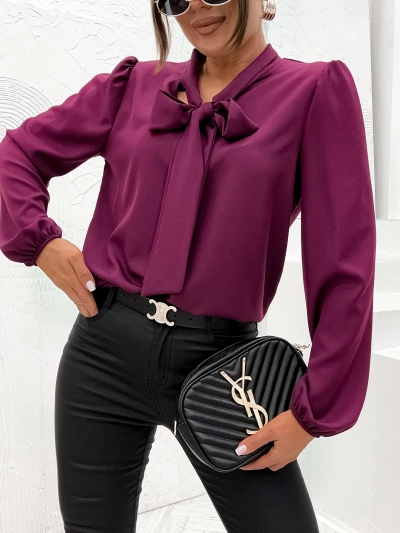 Royalfashion Жіноча блуза з бантом