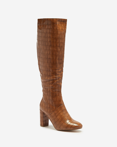 Dámské kozačky Mastiu ve velbloudí barvě - Obuv