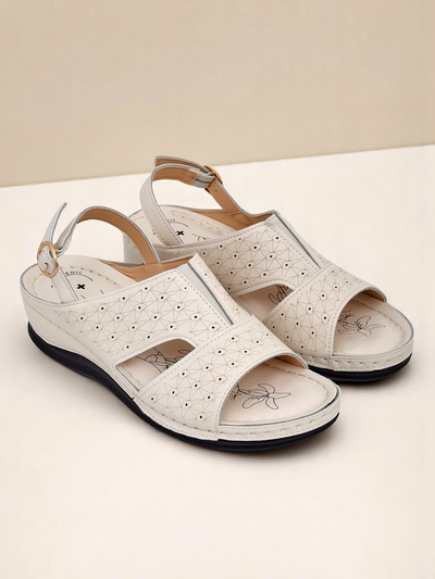 Royalfashion Dámské sandály na nízkém klínku Comfort Chic