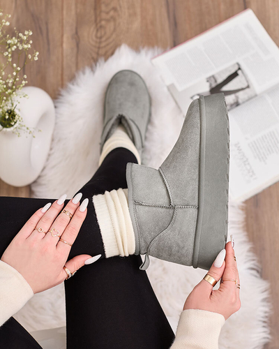 Royalfashion Сірі жіночі черевики на платформі Ersinella