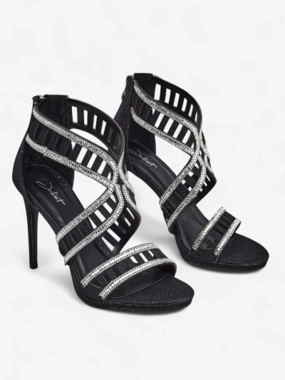 Royalfashion Dámské sandály na jehlovém podpatku s ozdobným svrškem Sycos