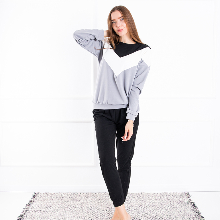 Šedá trikolorní dámská sada - Oblečení