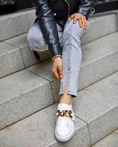 Krémová dámská nazouvací sportovní obuv Derera - Obuv