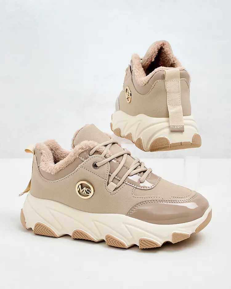 Royalfashion Dámské zateplené tenisky Caroz