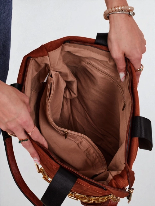 Жіноча сумка-шопер еко + замшева Azure Veil