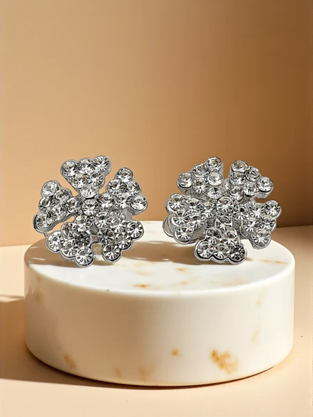 Royalfashion Klipsové dámské náušnice se zirkony