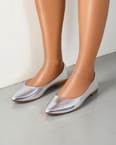 Royalfashion Dámské lakované baleríny Aramiese