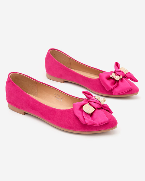 Royalfashion Dámské baleríny se špičatou špičkou a mašlí Retripo