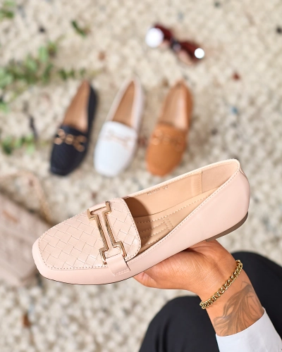 Royalfashion Бежеві жіночі мокасини Bulerol