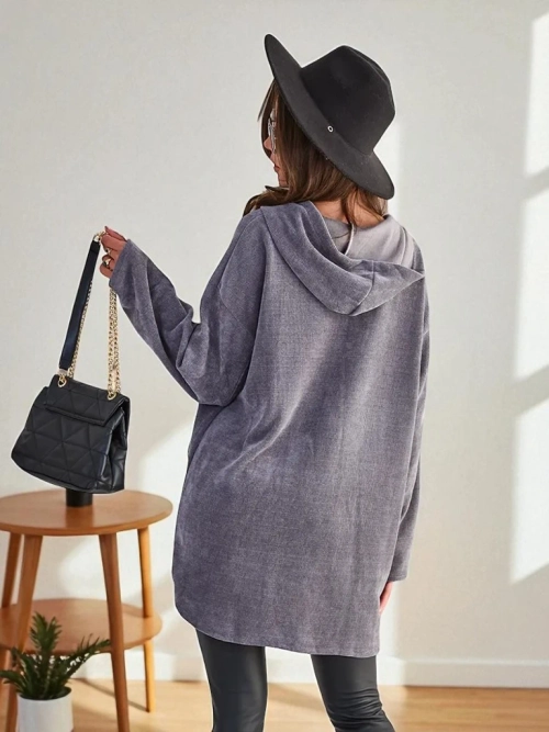 Жіноча кардиган Royalfashion зі золотими ґудзиками Розмір ПЛЮС