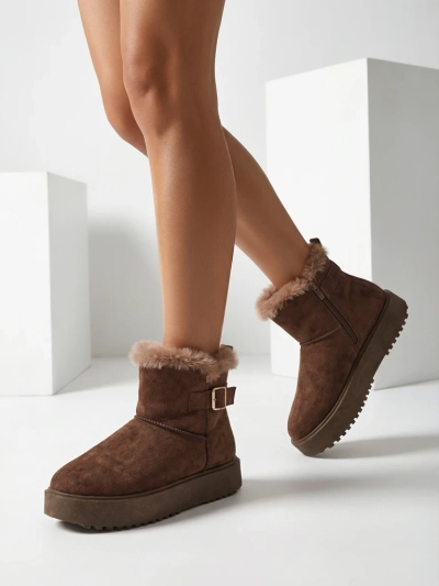 Royalfashion Krátké boty a'la sněhule dámské Winter Crest