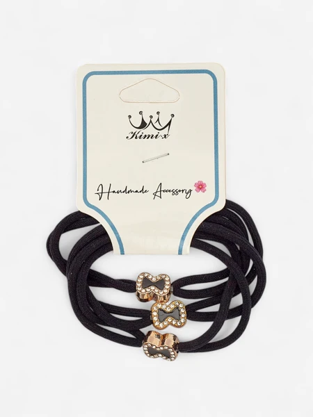 Royalfashion Sada 3 gumiček do vlasů s ozdobnými mašlemi