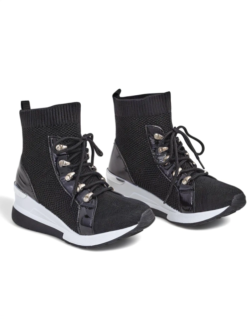 Класичні Снікерси Giulietta Чорні на Танкетці